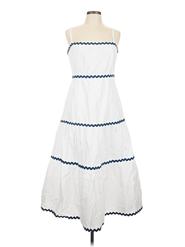 Pre-owned Lost + Wander Casual Dress In White