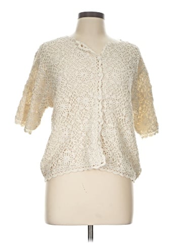 Halston Silk Cardigan (view 1)