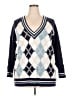 Torrid Argyle Blue Pullover Sweater Size 2X Plus (2) - photo 1