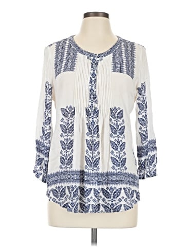 Pale Sky 3/4 Sleeve Blouse (view 1)