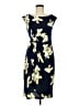 Connected Apparel Print Blue Cocktail Dress Size 8 - photo 1