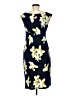 Connected Apparel Print Blue Cocktail Dress Size 8 - photo 2