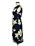 Connected Apparel Print Blue Cocktail Dress Size 8 - photo 5