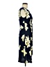 Connected Apparel Print Blue Cocktail Dress Size 8 - photo 4