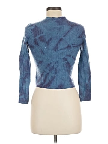 Madewell Tie-Dye Cashmere Ribbed Slim Cardigan Sweater (view 2)
