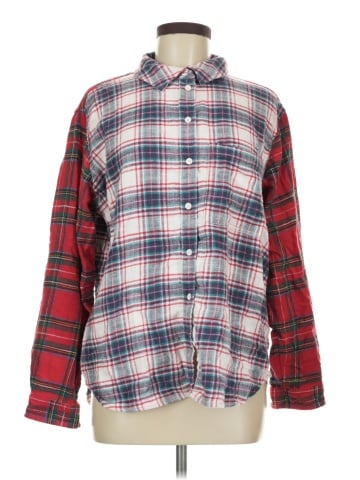 American Eagle Outfitters Long Sleeve Button-Down Shirt (view 1)