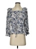 Eclair 100% Polyester Blue 3/4 Sleeve Blouse Size XS - photo 1