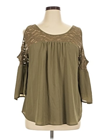 New York & Company 3/4 Sleeve Blouse (view 1)
