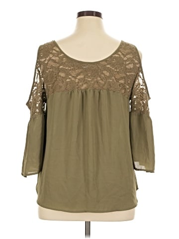 New York & Company 3/4 Sleeve Blouse (view 2)