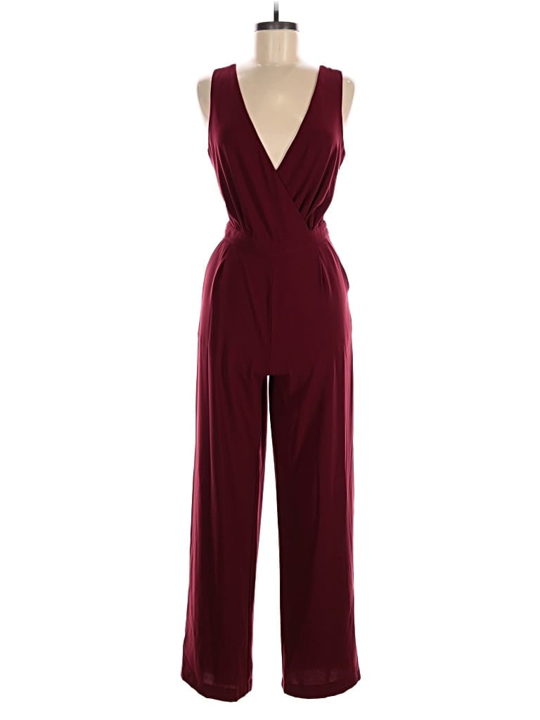 Pre-owned Lulus Jumpsuit In Burgundy