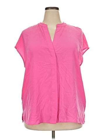 ELOQUII Short Sleeve Blouse (view 1)