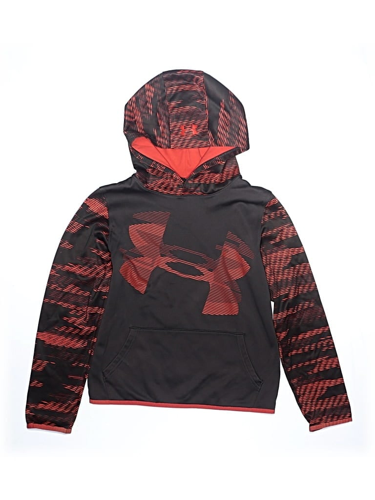 Pre-owned Under Armour Kids' Pullover Hoodie In Gray