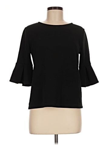 Green Envelope 3/4 Sleeve Top (view 1)