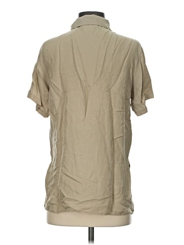 Anne Carson Short Sleeve Silk Top (view 2)