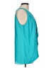 Worthington 100% Polyester Teal Sleeveless Blouse Size L - photo 4