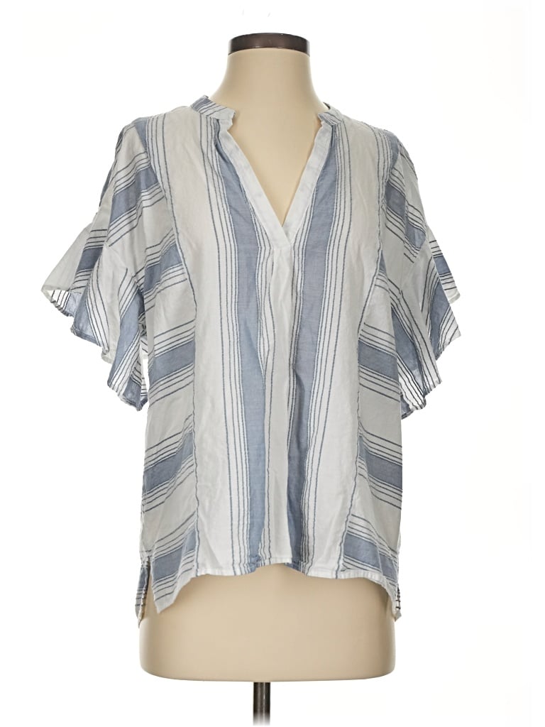 Pre-owned Matilda Jane Short Sleeve Blouse In Blue