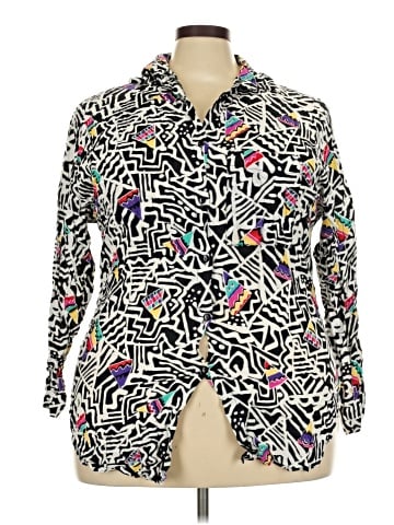Liz & Me Long Sleeve Button-Down Shirt (view 1)