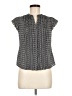 Covington 100% Polyester Gray Short Sleeve Blouse Size M (petite) - photo 1