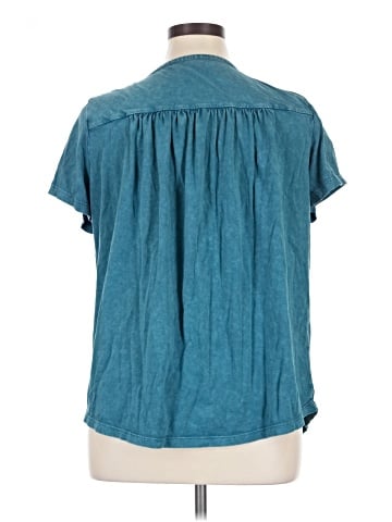 Coldwater Creek Short Sleeve Henley (view 2)