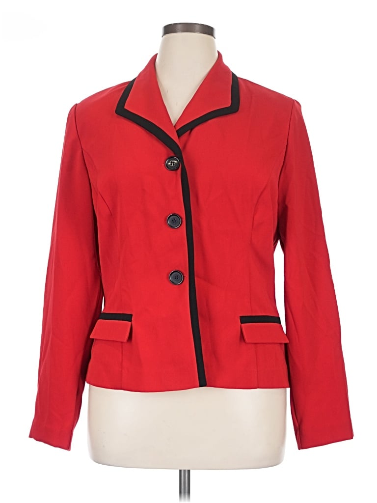Pre-owned Danny & Nicole Blazer Jacket In Red
