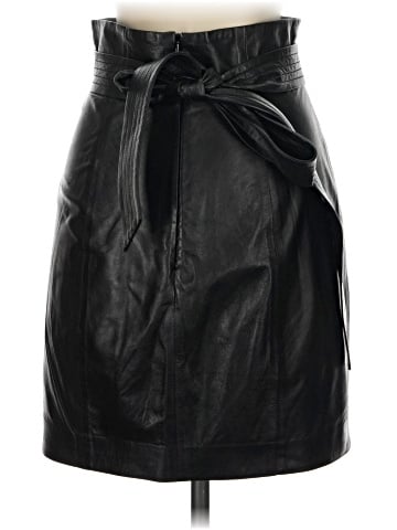 Milly Leather Skirt (view 2)
