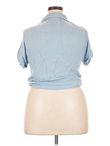 Planet Gold Short Sleeve Button-Down Shirt (view 2)