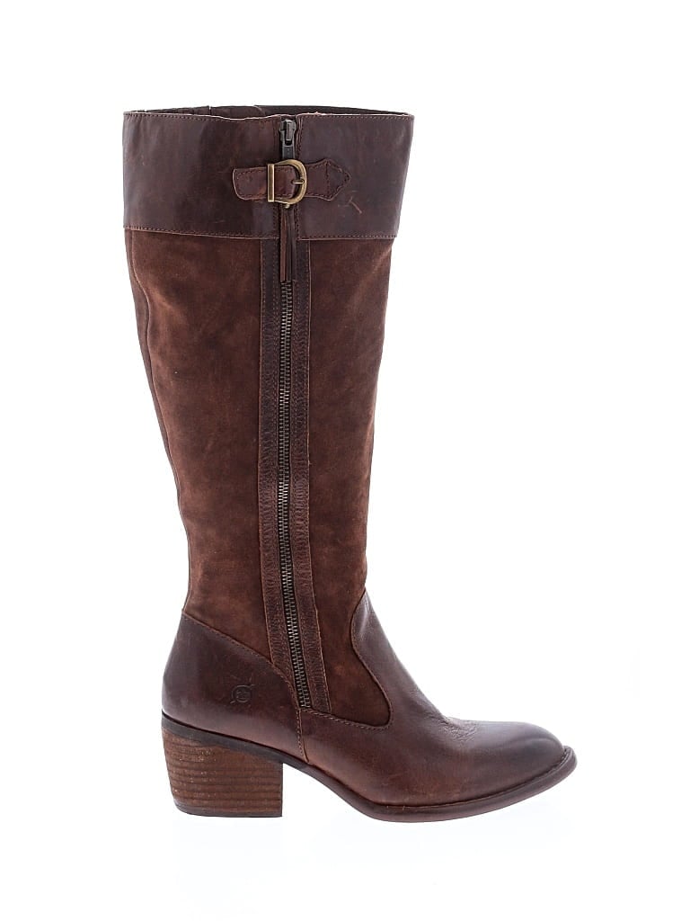 Pre-owned Born Boots In Brown