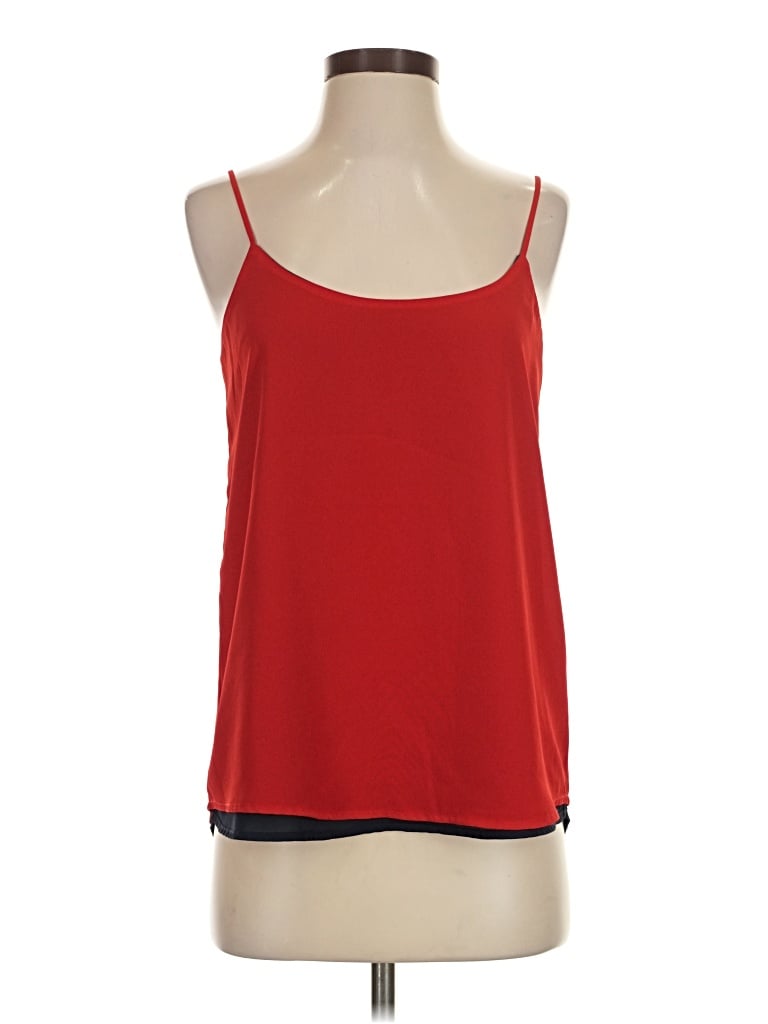 The Limited Tank Top Red Strapless Neckline Tops