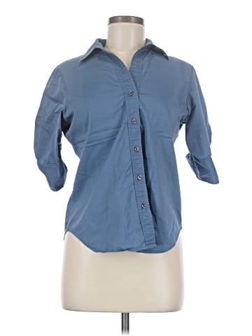 Ann Taylor Factory 3/4 Sleeve Button-Down Shirt (view 1)