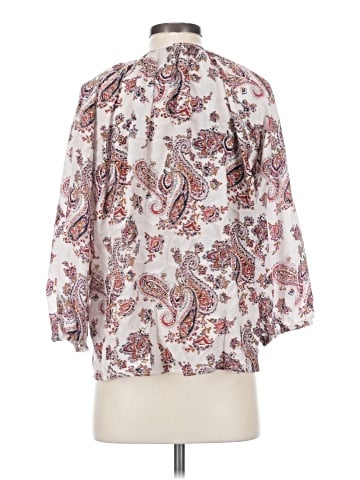 Tucker 3/4 Sleeve Silk Top (view 2)