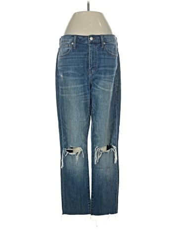 Madewell The High-Rise Slim Crop Boyjean: Knee-Rip Edition (view 1)