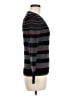 Karen Scott 100% Cotton Stripes Gray Pullover Sweater Size M - photo 4