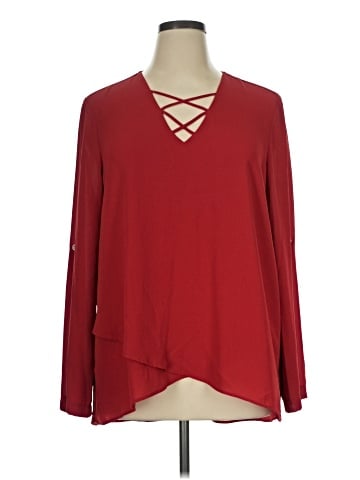 Karen Kane Long Sleeve Blouse (view 1)