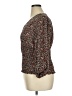Eclair 100% Polyester Brown 3/4 Sleeve Blouse Size 1X - photo 5