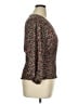 Eclair 100% Polyester Brown 3/4 Sleeve Blouse Size 1X - photo 4