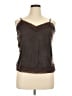 Venezia 100% Polyester Brown Sleeveless Blouse Size 14 - 16 Plus - photo 1