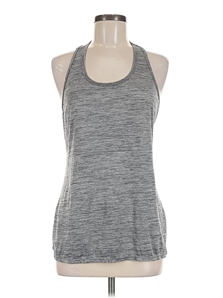 Pre-owned Athletic Works Tank Top Gray Halter Neckline Tops