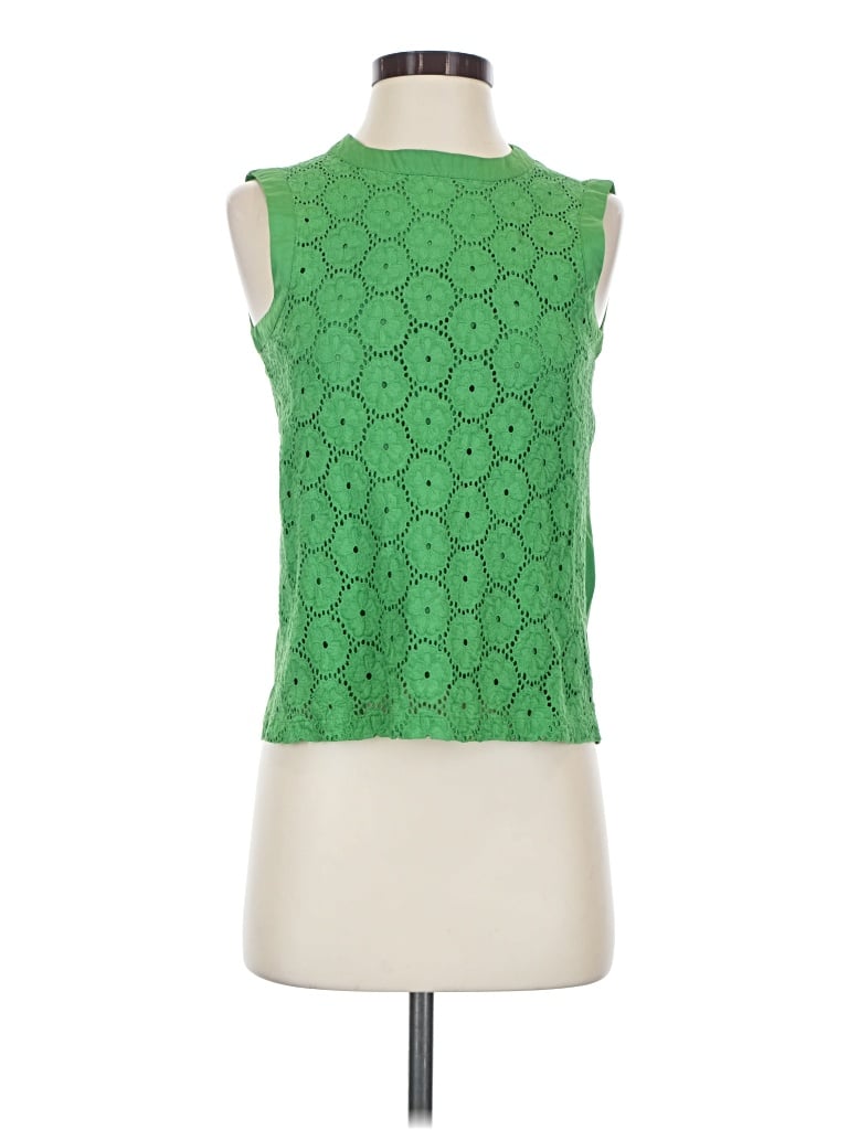 Pre-owned Joe Fresh Sleeveless Blouse In Green