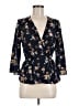 Xhilaration 100% Polyester Blue 3/4 Sleeve Blouse Size M - photo 1