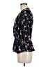 Xhilaration 100% Polyester Blue 3/4 Sleeve Blouse Size M - photo 5