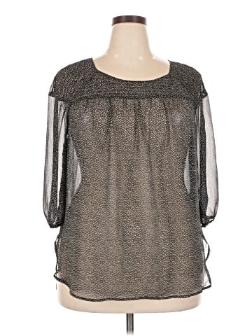 LC Lauren Conrad 3/4 Sleeve Blouse (view 1)