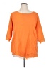 Soft Surroundings 100% Cotton Orange Pullover Sweater Size XL - photo 1