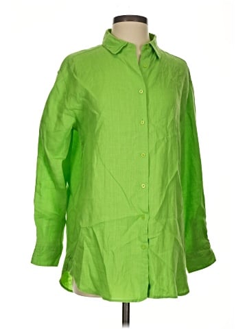 Sympli 3/4 Sleeve Button-Down Shirt (view 1)
