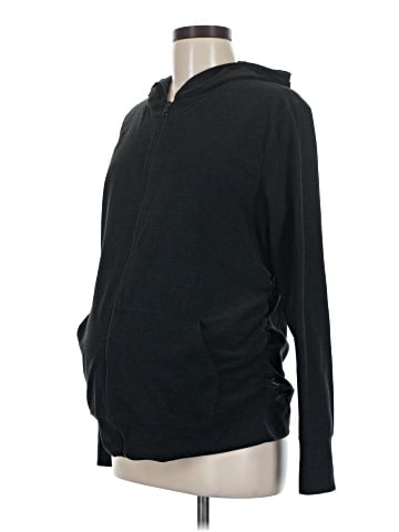 Beyond the Bump by Beyond Yoga Zip Up Hoodie (view 1)