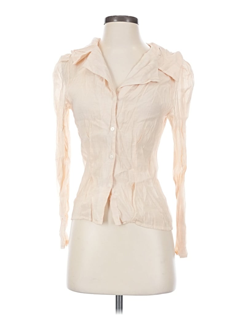 Pre-owned Theopen Product 3/4 Sleeve Blouse In Ivory