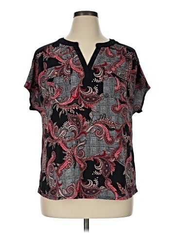 Perseption Concept Short Sleeve Blouse (view 1)