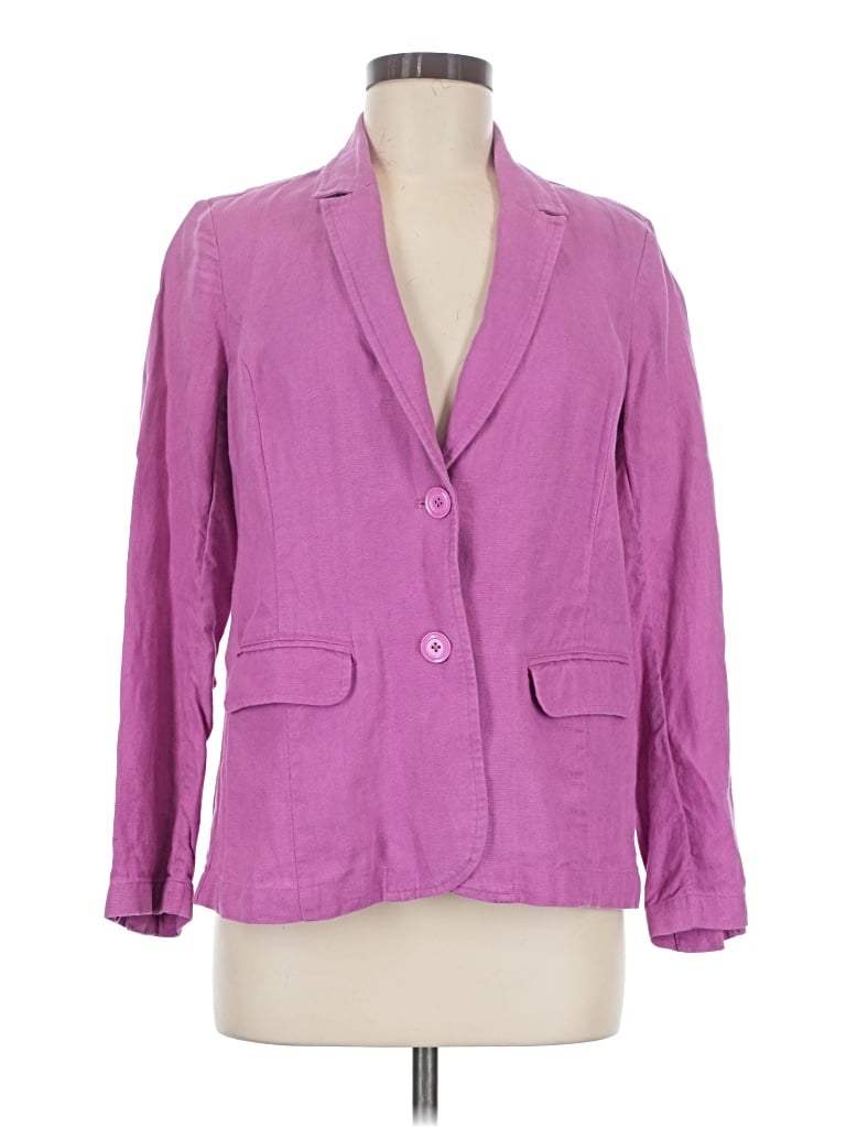 Pre-owned Jjill Blazer Jacket In Purple