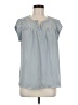 Daniel Rainn 100% Polyester Gray Short Sleeve Blouse Size M - photo 1