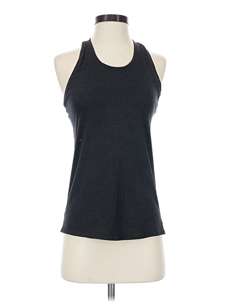 Pre-owned Oiselle Tank Top Gray Halter Neckline Tops
