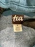 Tea 100% Cotton Plaid Blue Pullover Sweater Size 2 - photo 3